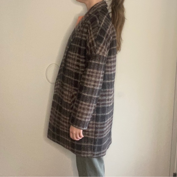 BCBG wool blend plaid peacoat - Picture 9 of 10